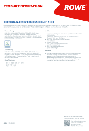 49522 PRODUKTINFORMATION