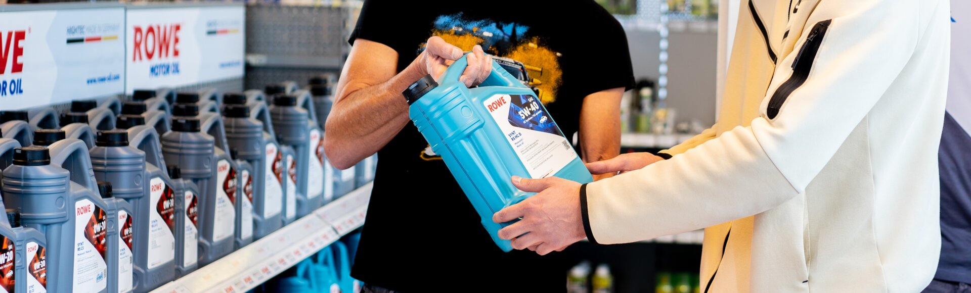 Verkaufsberatung für ROWE Öl im Shop